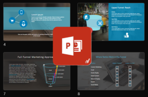 قالب پاورپوینت قیف بازاریابی