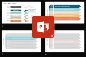 قالب پاورپوینت تحلیل علل ریشه‌ای به کمک 5 چرا