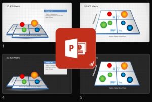 قالب پاورپوینت سه بعدی BCG