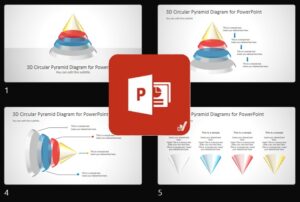 هرم دایره سه بعدی پاورپوینت