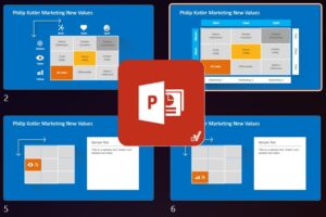 قالب پاورپوینت ارزش‌های جدید بازاریابی کاتلر
